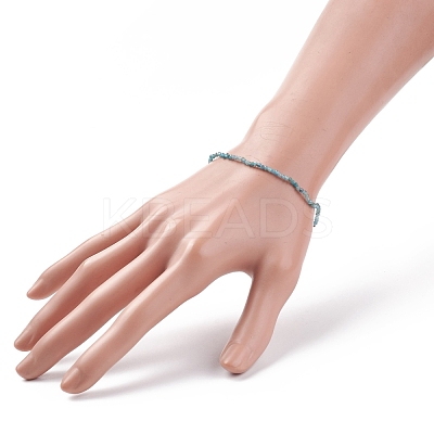 Natural Apatite Beaded Stretch Bracelet BJEW-JB08484-06-1