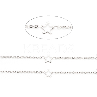 Tarnish Resistant 304 Stainless Steel Cable Chains CHS-F015-20P-1