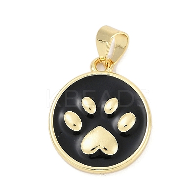 Brass Enamel Pendants KK-G522-45G-01-1