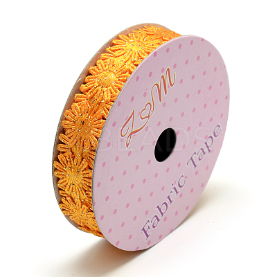 Glitter Powder Polyester Ribbons X-SRIB-S048-04F-1