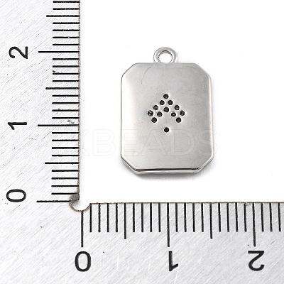 Brass Micro Pave Cubic Zirconia Pendants KK-D283-30P-03-1