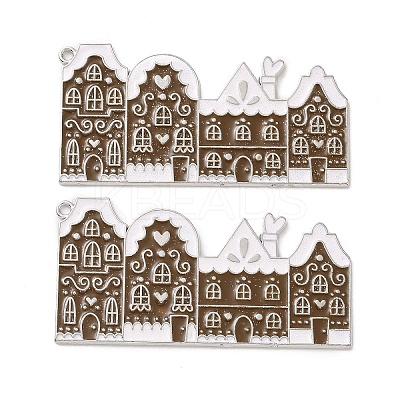 Christmas Theme Rack Plating Alloy Enamel Big Pendants PALLOY-O109-24P-1