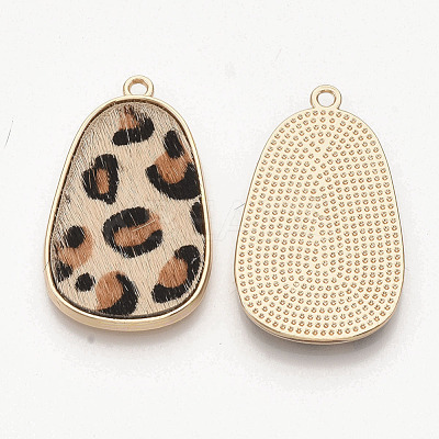 Eco-Friendly Cowhide Leather Pendants FIND-N049-03O-1