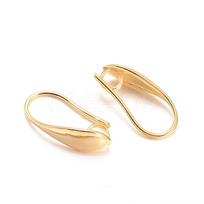 Brass Earring Hooks X-KK-L134-05G-1