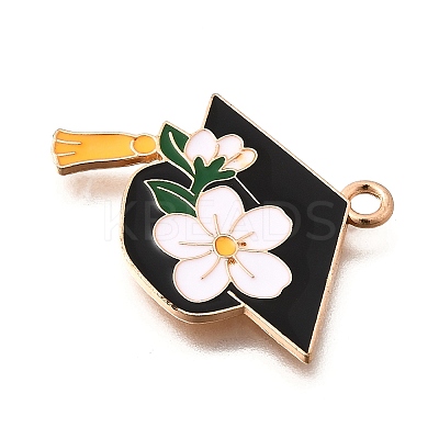 Alloy Enamel Pendants ENAM-D302-02KCG-01A-1