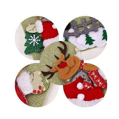 4Pcs Cloth Christmas Stockings Sets JX066A-1