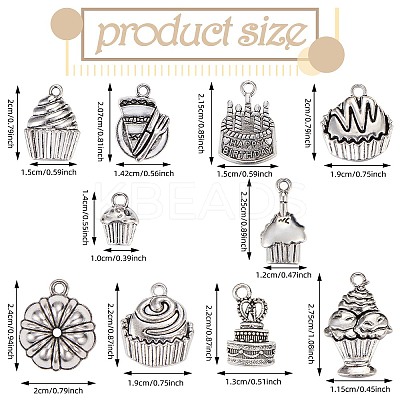 10 Styles Tibetan Style Alloy Pendants FIND-SZ0003-64-1