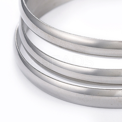 Fashion 201 Stainless Steel Bangle Sets BJEW-L664-024A-P-1-1