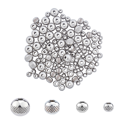 304 Stainless Steel Beads STAS-UN0018-63P-1