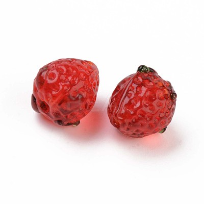 Handmade Bumpy Lampwork Beads LAMP-S194-012-1