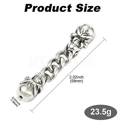 304 Stainless Steel Ends with Chain FIND-CJC0012-141C-1