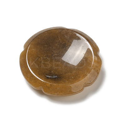 Natural Yellow Aventurine Worry Stones G-E586-01G-1