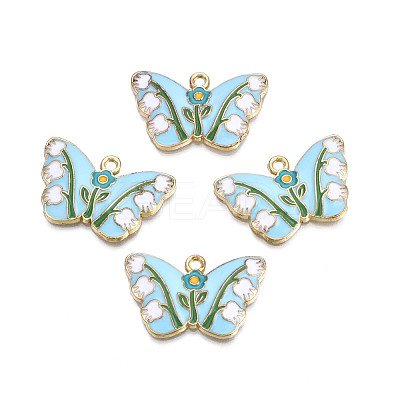 Alloy Enamel Pendants ENAM-N055-112B-1