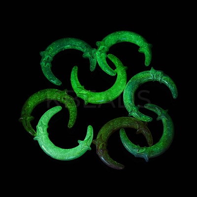 Luminous UV Plating Opaque Acrylic Beads OACR-Q204-32-1