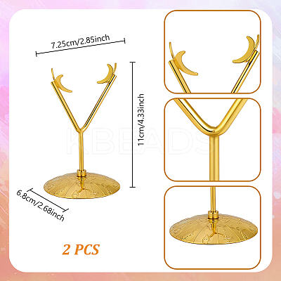 Iron Moon Mineral Rock Display Stands ODIS-WH0030-240G-1