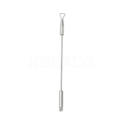 201 Stainless Steel Beadable Double Head Cuticle Pusher Nail Tools STAS-R161-01P-1