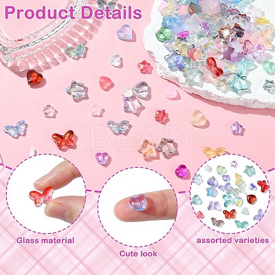 120Pcs 6 Styles Glass Beads GLAA-YW0003-99-1