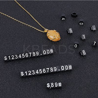 50 Bags ABS Price Display Cube Adjustable Price Tag ODIS-BBC0001-06-1