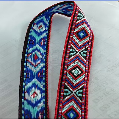 Ethnic Style Embroidery Polycotton Ribbons OCOR-WH0066-31D-1