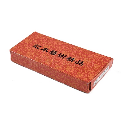 (Defective Closeout Sale: Blurred Font)Wood Chinese Calligraphy Paper Weight Cast AJEW-XCP0002-41-1