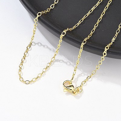 Brass Cable Chains Necklace for Women NJEW-P265-04G-1