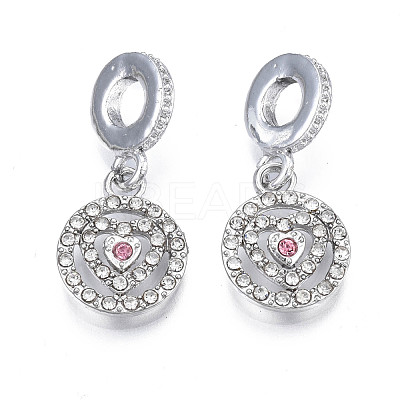 Rack Plating Alloy European Dangle Charms MPDL-N039-051-1