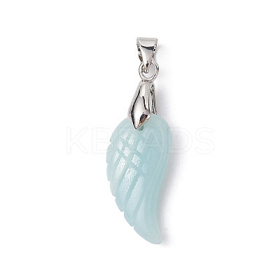 Natural Mixed Stone Pendants PALLOY-JF02350-1
