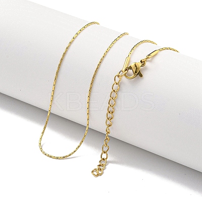 Ion Plating(IP) 304 Stainless Steel Boston Link Chain Necklaces X-NJEW-R266-06G-1
