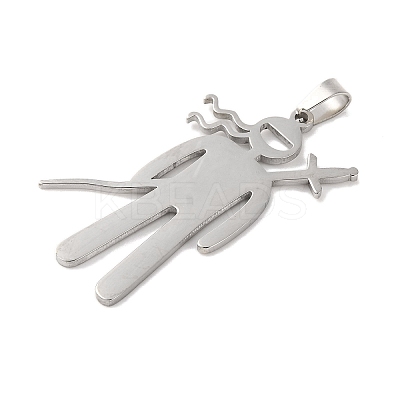 Non-Tarnish 304 Stainless Steel Pendants STAS-Z069-03P-1