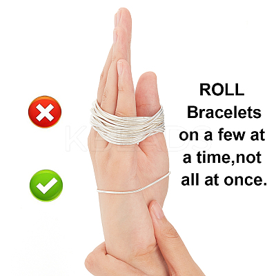 40 Strands Spring Bracelets TWIR-BC0001-51S-1