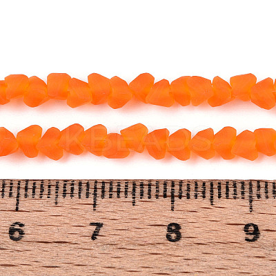 Frosted Transparent Glass Beads X1-GLAA-N016-4mm-09-1