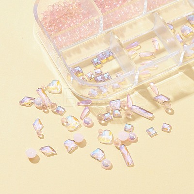 8 Style Glass Rhinestone Cabochons MRMJ-FS0001-02-1