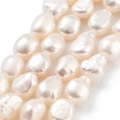 Natural Cultured Freshwater Pearl Beads Strands PEAR-P062-28I-1