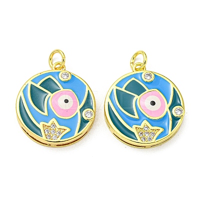 Real 18K Gold Plated Brass Pendants KK-L209-009G-05-1