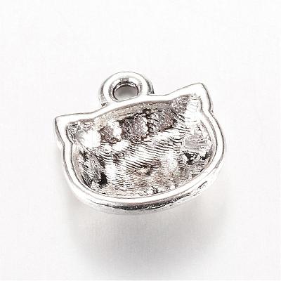 Tibetan Style Alloy Kitten Charms TIBE-T003-067AS-FF-1