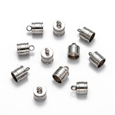 Tarnish Resistant 304 Stainless Steel Cord Ends STAS-E020-2-1