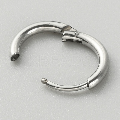 316L Surgical Stainless Steel Huggie Hoop Earrings for Girl Women EJEW-TAC0011-11A-P-1