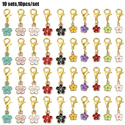 DIY Flower Pendant Decoration Kits DIY-YW0009-28-1