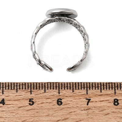 Curb Chains Shapes 304 Stainless Steel Ring Components STAS-P454-04B-P-1