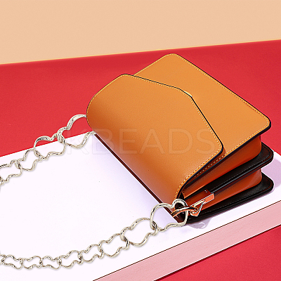 Zinc Alloy Curb Chain Bag Tape PALLOY-WH0079-10P-RS-1