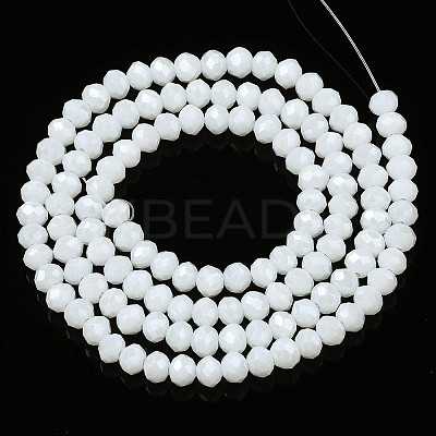 Electroplate Glass Beads Strands EGLA-A044-P4mm-A01-1