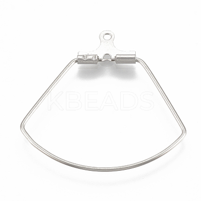 Tarnish Resistant 304 Stainless Steel Wire Pendants STAS-S103-03-1