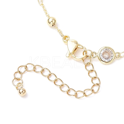 Brass Satellite Chains Necklaces NJEW-JN05254-1