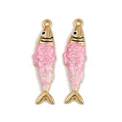 304 Stainless Steel Enamel Pendants STAS-P410-40D-01-1
