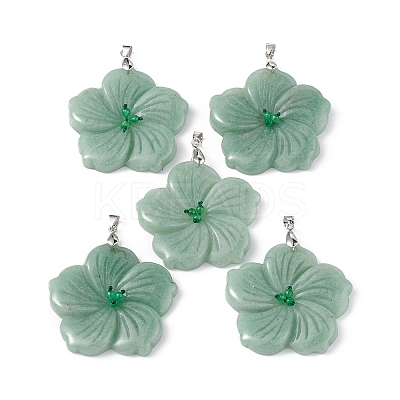 Natural Green Aventurine Big Pendants X-G-B040-01P-06-1