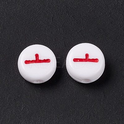 Opaque Acrylic Beads SACR-E008-01A-1