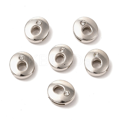 Letter Slider Beads for Watch Band Bracelet Making X-ALRI-O012-O-NR-1