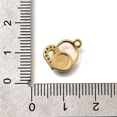 Brass Micro Pave Cubic Zirconia Pendants KK-U055-19G-1