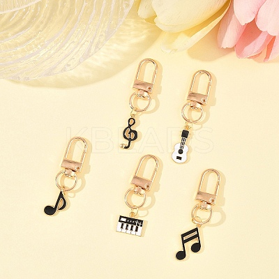 5Pcs Alloy Enamel Pendant Decorations HJEW-FS00035-02-1