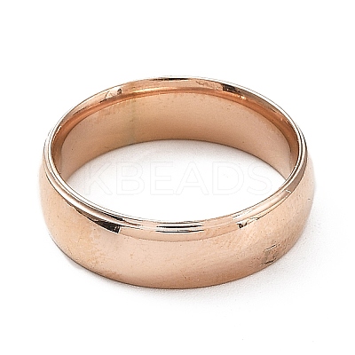 Ion Plating(IP) 304 Stainless Steel Flat Plain Band Rings STAS-I160-A-RG-1
